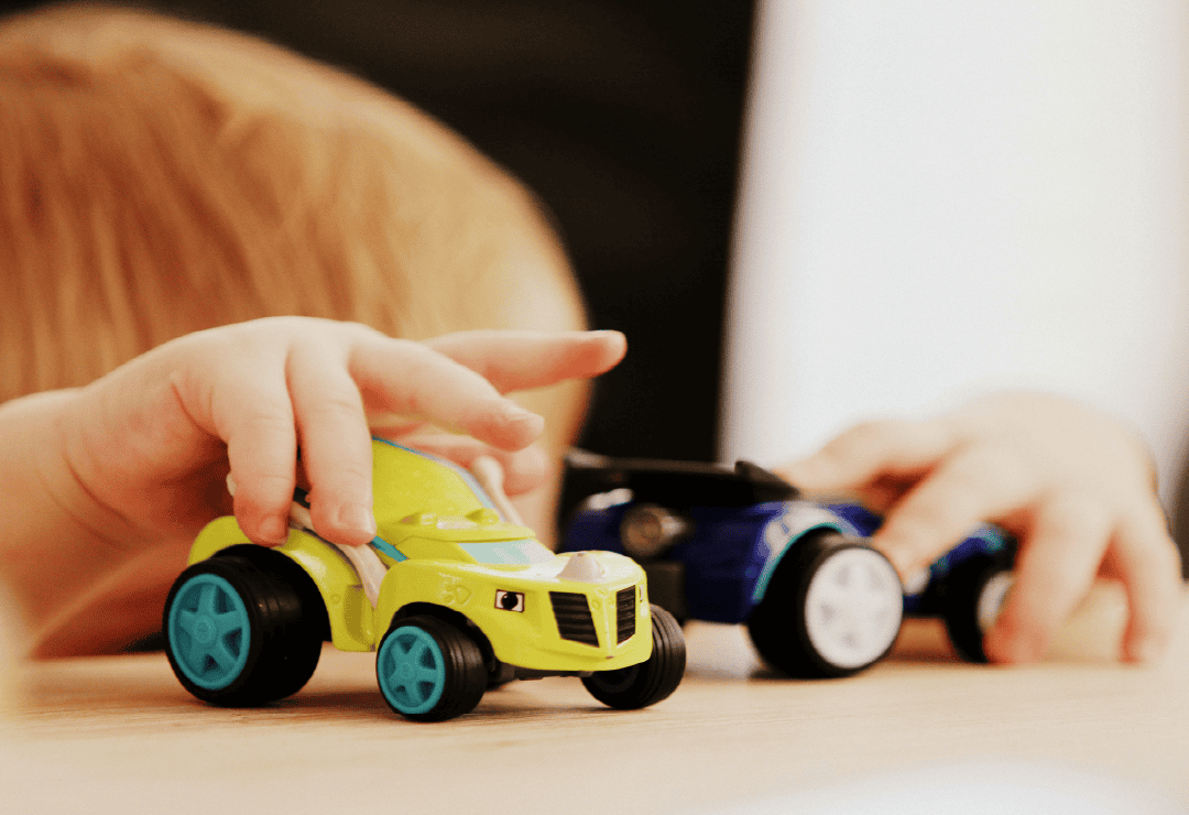 Bright children's toys in Tots Zone at Wellington Presbyterian Church.